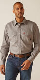 FR Solid Classic Fit Snap Work Shirt Front